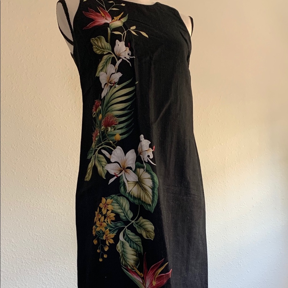 Hawaii Aloha Floral Dress Sleeveless Dress Size: S